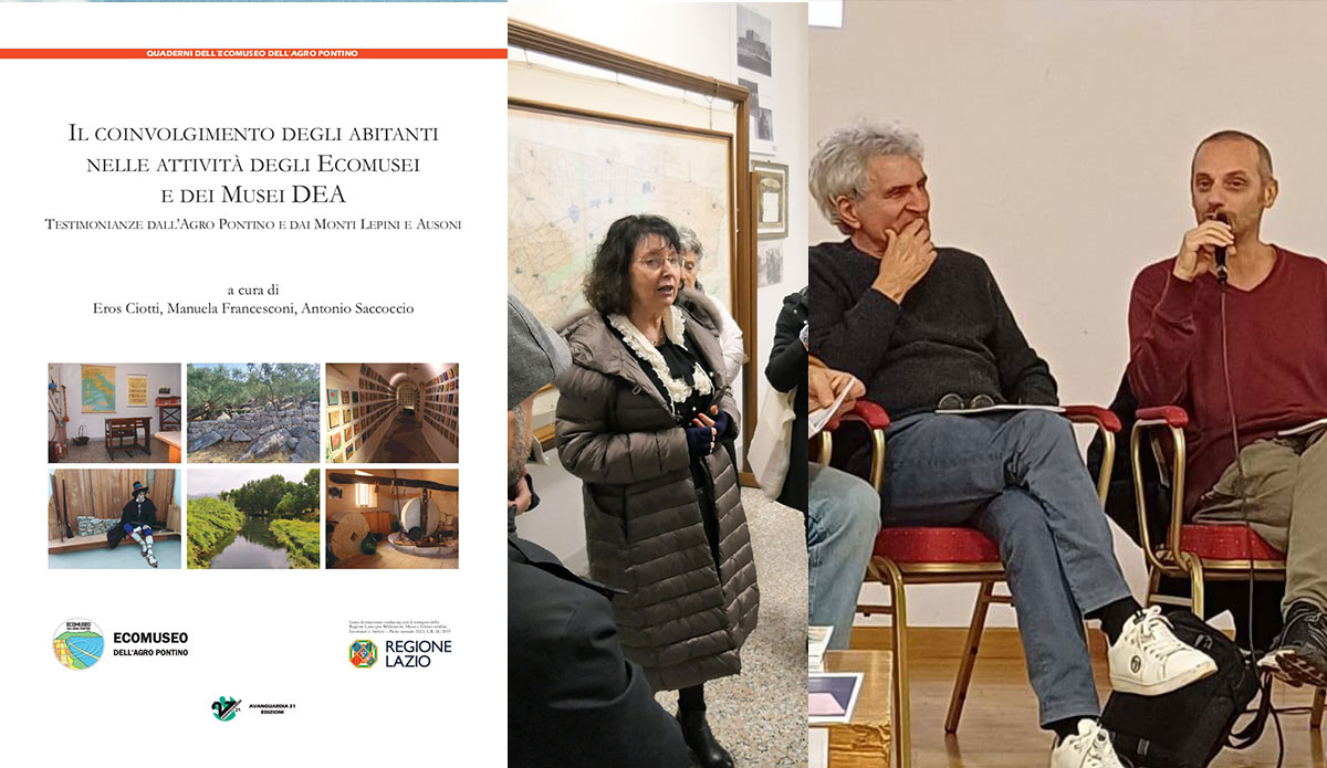 Ciotti, E., Francesconi, M., Saccoccio, A. (a cura di). (2024). Il coinvolgimento degli abitanti nelle attività degli ecomusei e dei musei DEA. Testimonianza dall’Agro Pontino e dai Monti Lepini e Ausoni